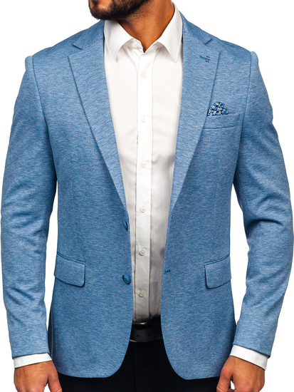 Uomo Giacca d'abito casual Blu Bolf 24401