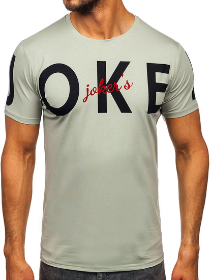 Uomo T-shirt con stampa Grigio Bolf M195