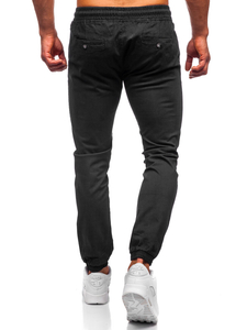 Pantaloni tipo jogger da uomo neri Bolf 1145