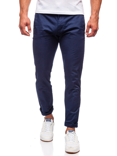 Pantaloni chino da uomo blu Bolf KA6807-11