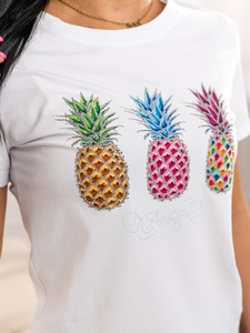 Donna T-shirt stampata Bianco Bolf 95T2522