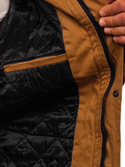 Giacca di mezza stagione in cotone da uomo camello Bolf 10290