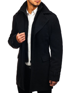 Cappotto invernale da uomo nero Bolf 1808