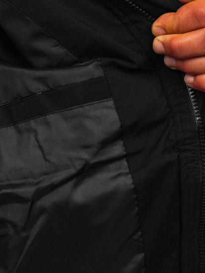 Uomo Giubbotto invernale di mezza stagione Nero Bolf HSS047