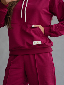 Tuta due pezzi da donna Borgogna Bolf 82162