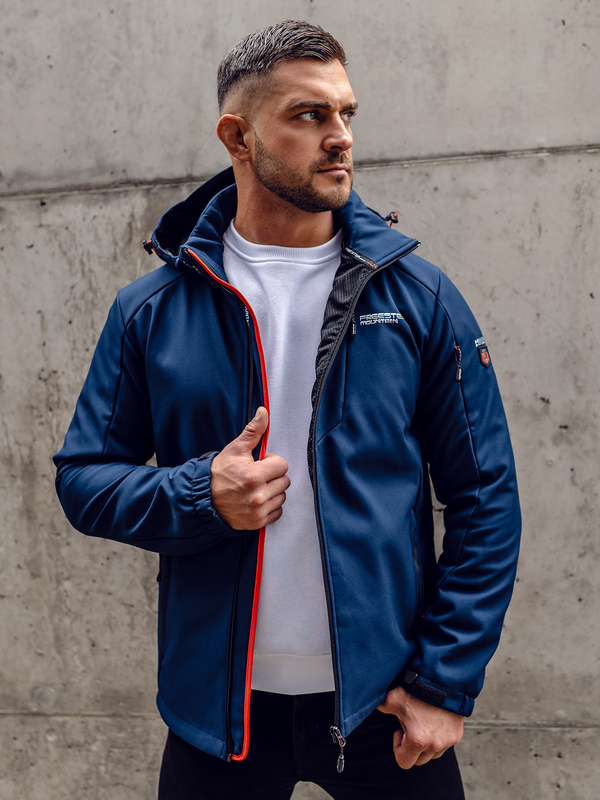 Uomo Giacca softshell mezza stagione Blu scuro Bolf BK122A