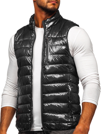 Gilet trapuntato da uomo grafite Bolf R0109A