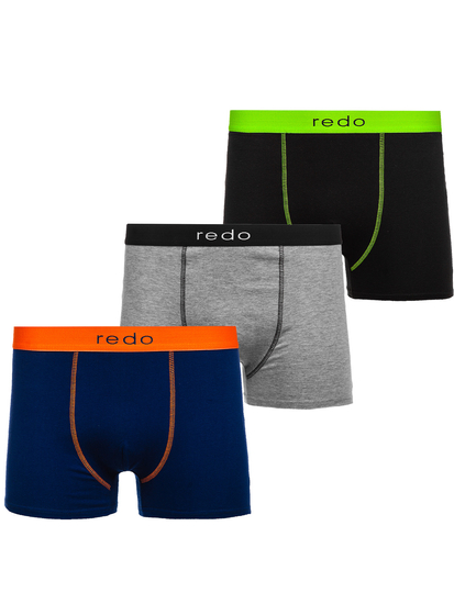 Boxer da uomo multicolore Bolf 1BE730-3P 3 PACK