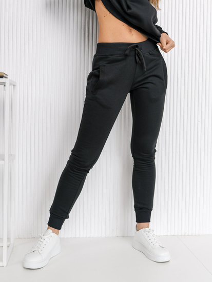 Completo di tuta con cappuccio da donna nero Bolf 20382