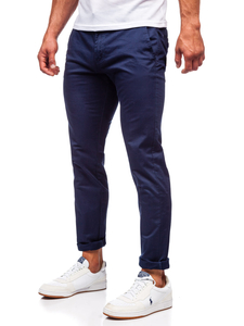 Pantaloni chino da uomo blu Bolf KA6807-11