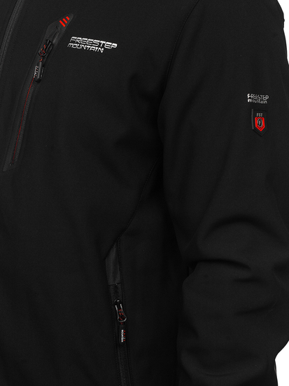 Giacca softshell da uomo nero-rossa Bolf WX086A