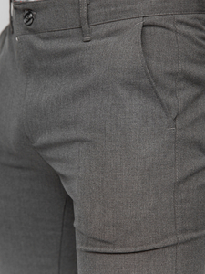 Uomo Pantaloni chino in tessuto Grafite Bolf 0042