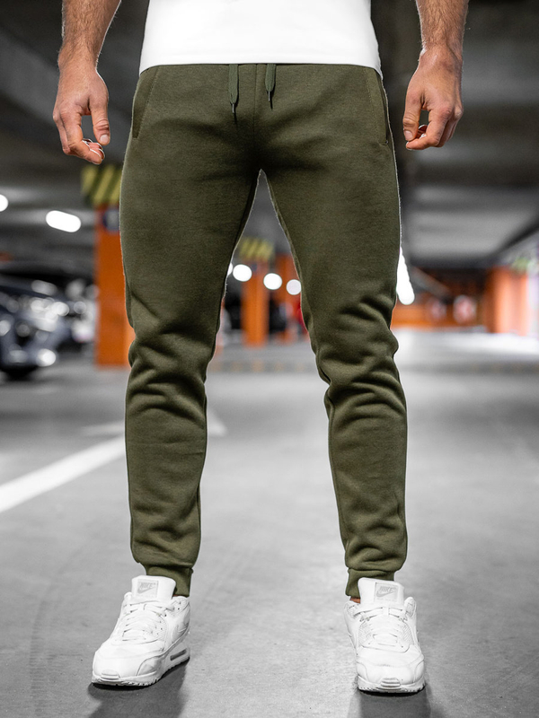Pantaloni jogger da uomo khaki Bolf XW01