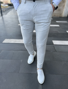 Uomo Pantaloni a quadri Grigio Bolf 0041