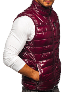 Gilet trapuntato da uomo bordò Bolf R0109A