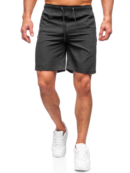 Pantaloncini corti sportivi da uomo neri Bolf HH037