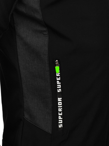 Giacca softshell mezza stagione da uomo nera Bolf HM188