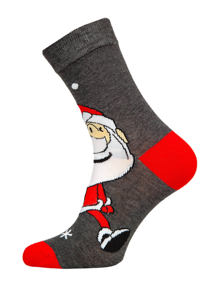 Calze di Natale da uomo multicolore-2 Bolf M898-7P-1 7 PACK