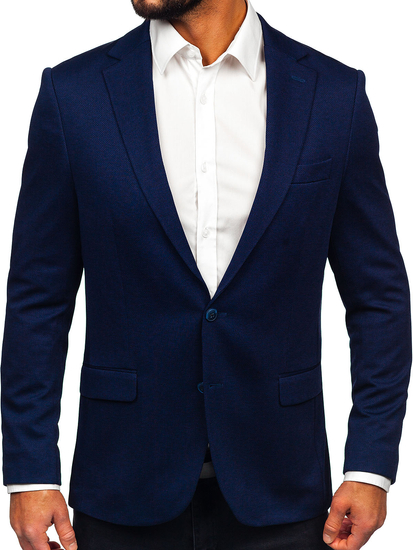 Uomo Giacca d'abito casual Blu scuro Bolf 24401