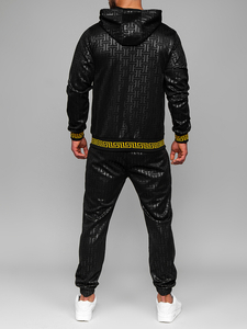 Tuta con cappuccio da uomo nero Bolf 3A161