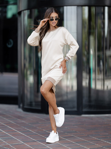 Abito beige color burro Bolf 524