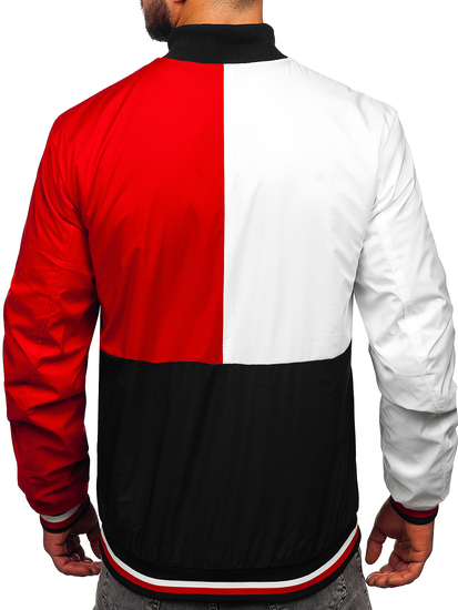 Giacca bomber di mezza stagione da uomo multicolore-1 Bolf 84M3003