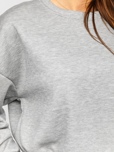 Tuta oversize in due pezzi da donna grigia Bolf 8C71