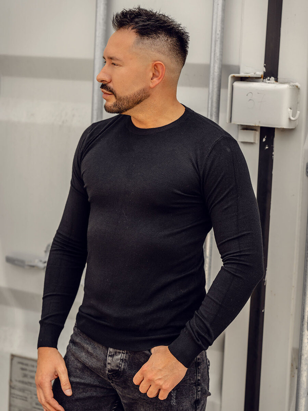 Uomo Maglione Nero Bolf MMB602A