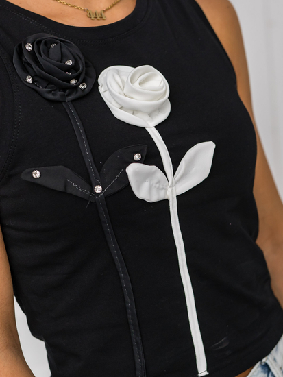 Donna Canotta stampata Nero Bolf 96T653