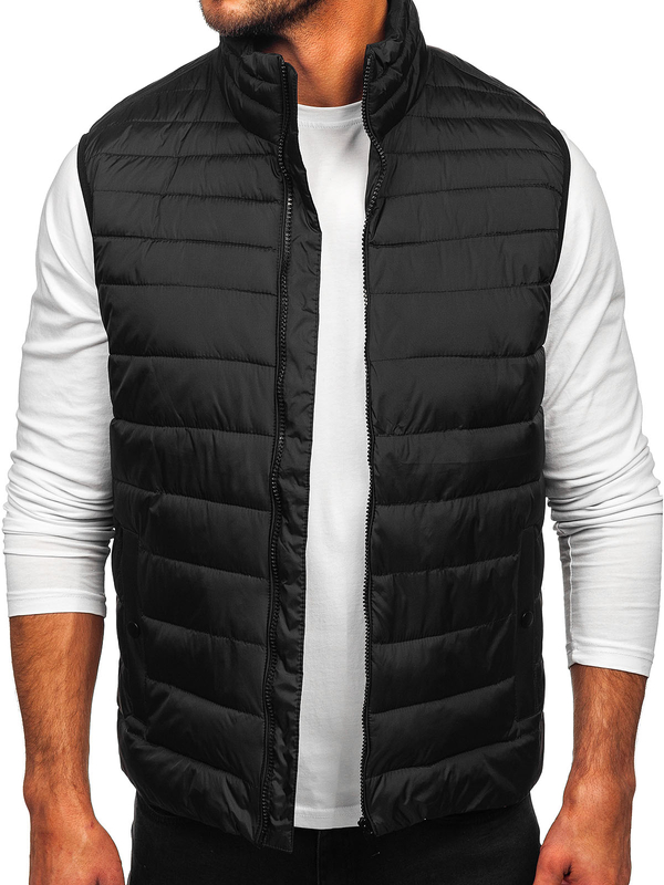 Uomo Gilet trapuntato Nero Bolf 31M5065