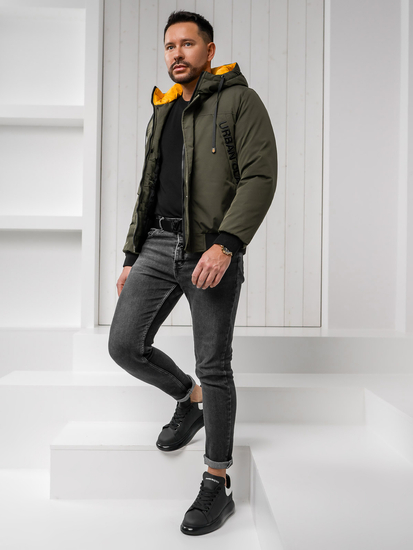 Giubbotto invernale da uomo verde Bolf 27M8100