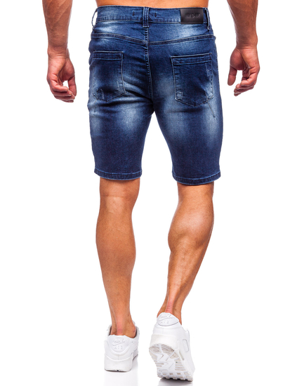 Pantaloncini corti in jeans da uomo blu Bolf MP0036BS