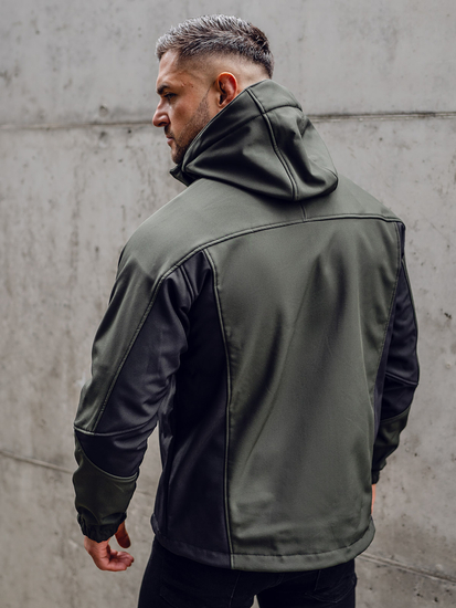 Uomo Giacca softshell mezza stagione Khaki Bolf T019A