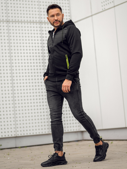 Giacca mezza stagione da uomo nera Bolf KS2149