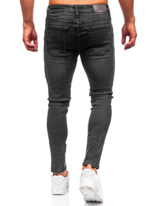 Uomo Pantaloni in jeans slim fit Nero Bolf 6513