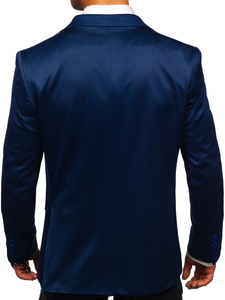 Uomo Giacca elegante Blu scuro Bolf 022