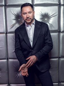 Giacca da uomo in velluto nera Bolf 24410