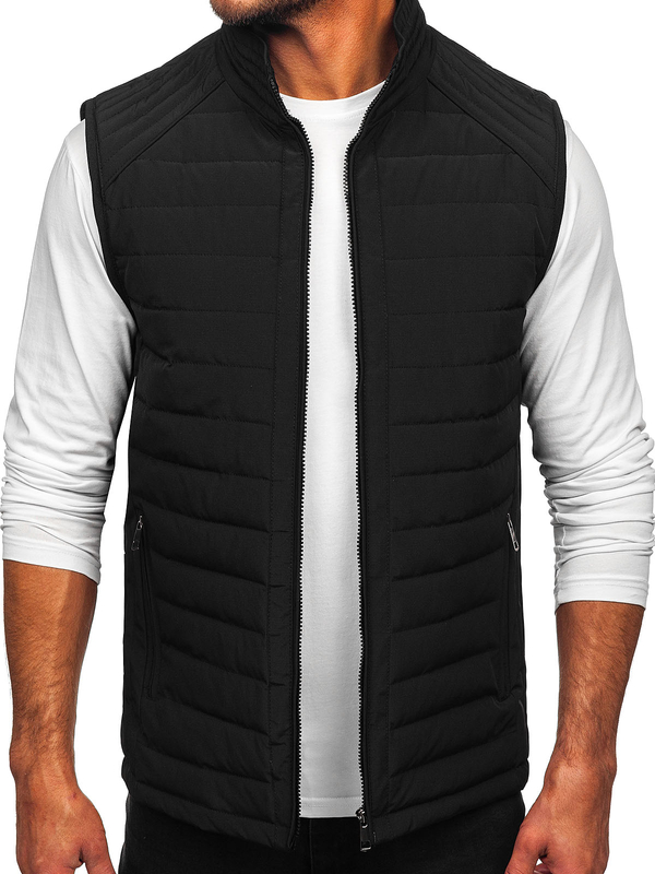 Uomo Gilet trapuntato Nero Bolf 31M5062