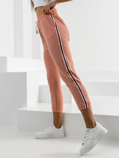 Pantaloni di tuta da donna rosa Bolf YW01020A