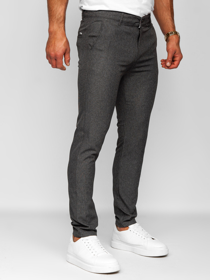 Uomo Pantaloni a quadri Grafite Bolf 0041