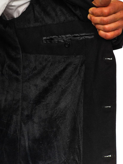 Cappotto invernale da uomo nero Bolf 1047-1