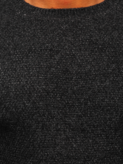 Maglione nero da uomo Bolf H1810