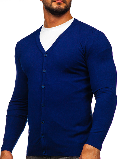 Cardigan da uomo indaco Bolf MM6006