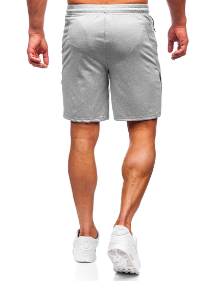 Pantaloncini corti di tuta da uomo grigi Bolf 68057