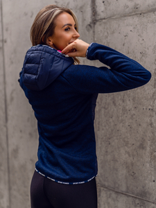 Felpa/giacca sportiva blu navy da donna Bolf KSW4004A