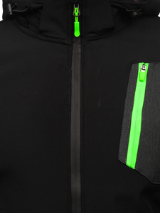 Giacca softshell mezza stagione da uomo nera Bolf HM188
