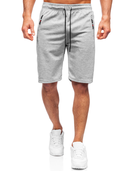 Pantaloncini corti di tuta da uomo grigi Bolf JX202