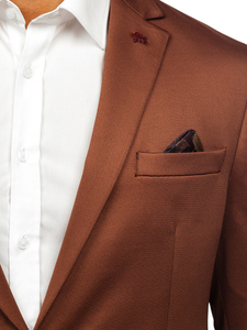 Uomo Giacca elegante Marrone Bolf 022