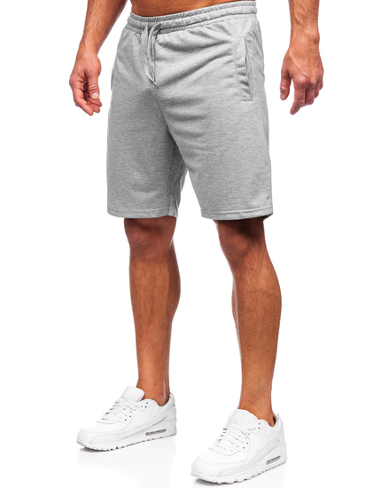 Pantaloncini corti di tuta da uomo grigi Bolf 8K100
