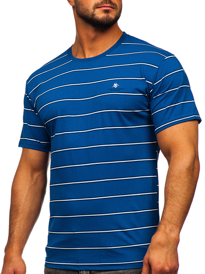 T-shirt da uomo azzurra Bolf 14952